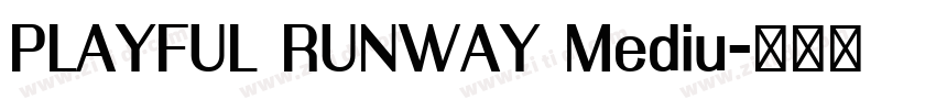 PLAYFUL RUNWAY Mediu字体转换 PLAYFUL RUNWAY Mediu字体转换